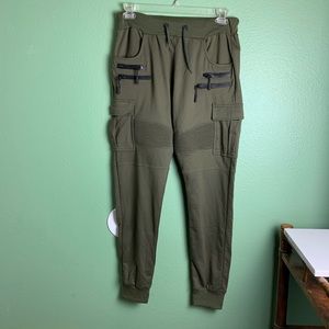 American Army Green Cargo Sweatpant Joggers